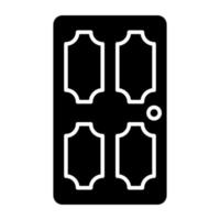 unico design icona di porta vettore