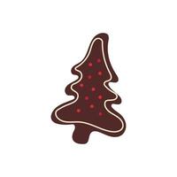 Natale Pan di zenzero biscotto scarabocchio icona. vettore