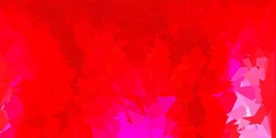 sfondo astratto triangolo vettoriale rosa scuro, rosso.
