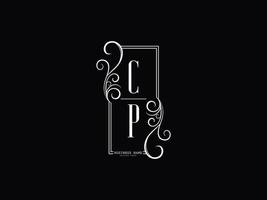 lettera cp lusso logo, premio cp pc logo icona design vettore