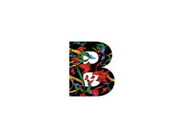 alfabeto B bb lettera logo icona vettore