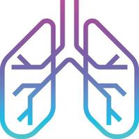polmone organo assistenza sanitaria medico - pendenza icona vettore