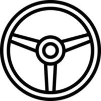 timone ruota corno parte - schema icona vettore
