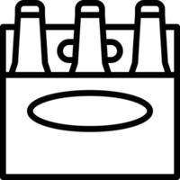 birra bottiglie imballare alcool festa - schema icona vettore