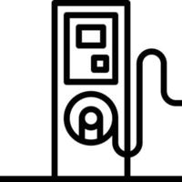 elettrico ricarica stazione energia - schema icona vettore