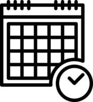 calendario pianificazione orologio tempo Data - schema icona vettore