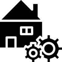proprietà fix riparazione casa impostazioni - solido icona vettore