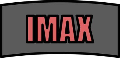 imax, cinema colore icona vettore