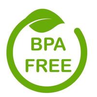 bpa free bisfenolo a e ftalati icona gratuita vettore plastica non tossica segno per la progettazione grafica, logo, sito Web, social media, app mobile, illustrazione dell'interfaccia utente