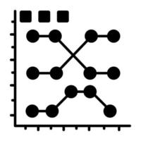 icona del design perfetto del grafico aziendale vettore