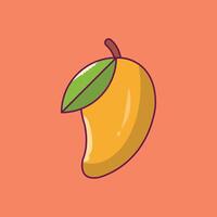 illustrazione vettoriale di mango su uno sfondo simboli di qualità premium. icone vettoriali per il concetto e la progettazione grafica.