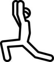 yoga umano allungare sport - schema icona vettore