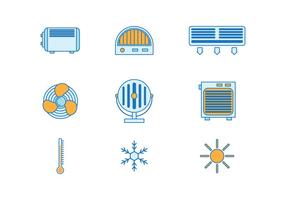 Icone vettoriali gratis riscaldatore