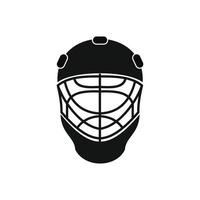 portiere hockey casco icona vettore