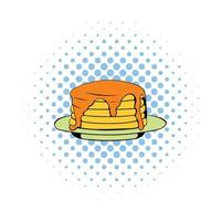 pila di Pancakes icona, i fumetti stile vettore