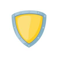 scudo per difesa icona, cartone animato stile vettore