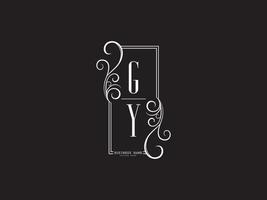 iniziali gy lusso logo, creativo gy yg logo lettera vettore azione