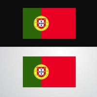 Portogallo bandiera bandiera design vettore