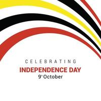 Uganda indipendenza giorno design vettore