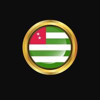 abkhazia bandiera d'oro pulsante vettore