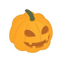 Halloween zucca isometrico 3d icona vettore