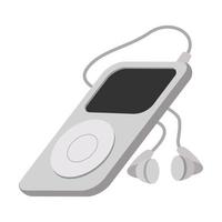 mp3 giocatore cartone animato icona vettore