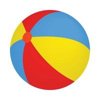 colorato palla icona, isometrico 3d stile vettore