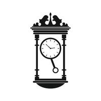 orologio icona, semplice stile vettore