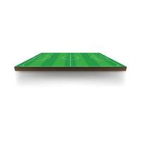 verde calcio campo icona, cartone animato stile vettore