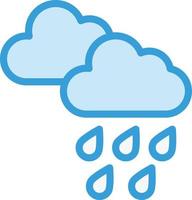 illustrazione del design dell'icona del vettore di pioggia