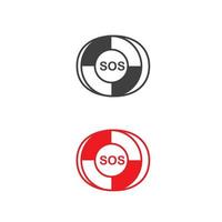 sos vector icon design illustration