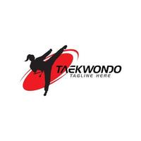 taekwondo vettore icona design