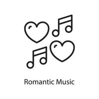 romantico musica vettore schema icona design illustrazione. amore simbolo su bianca sfondo eps 10 file