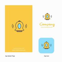 campana azienda logo App icona e spruzzo pagina design creativo attività commerciale App design elementi vettore
