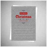 Natale saluti carta design con grigio sfondo vettore