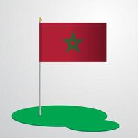 Marocco bandiera polo vettore