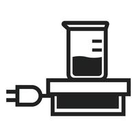 chimico coppa icona, semplice stile vettore