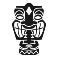 tahiti idolo icona, semplice stile vettore
