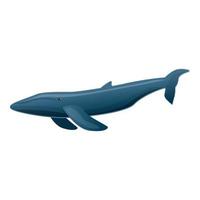sei balena icona, cartone animato stile vettore