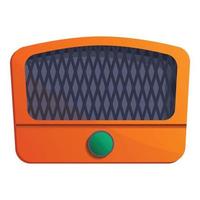 Vintage ▾ Radio icona, cartone animato stile vettore