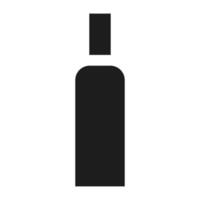 alto densità bottiglia icona, semplice stile vettore