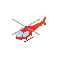 elicottero icona, isometrico 3d stile vettore