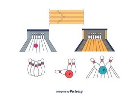 Vettore del vicolo di bowling