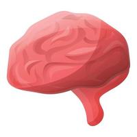 umano cervello icona, cartone animato stile vettore