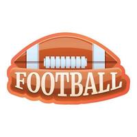 americano calcio logo, cartone animato stile vettore