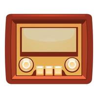 transistor Radio icona, cartone animato stile vettore