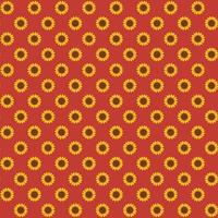 seamless autunno girasole pattern vettore