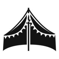 tenda capannone icona, semplice stile vettore