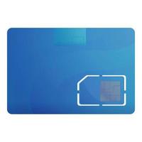 blu sim carta icona, cartone animato stile vettore