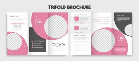 semplice e elegante trifold opuscolo disposizione vettore